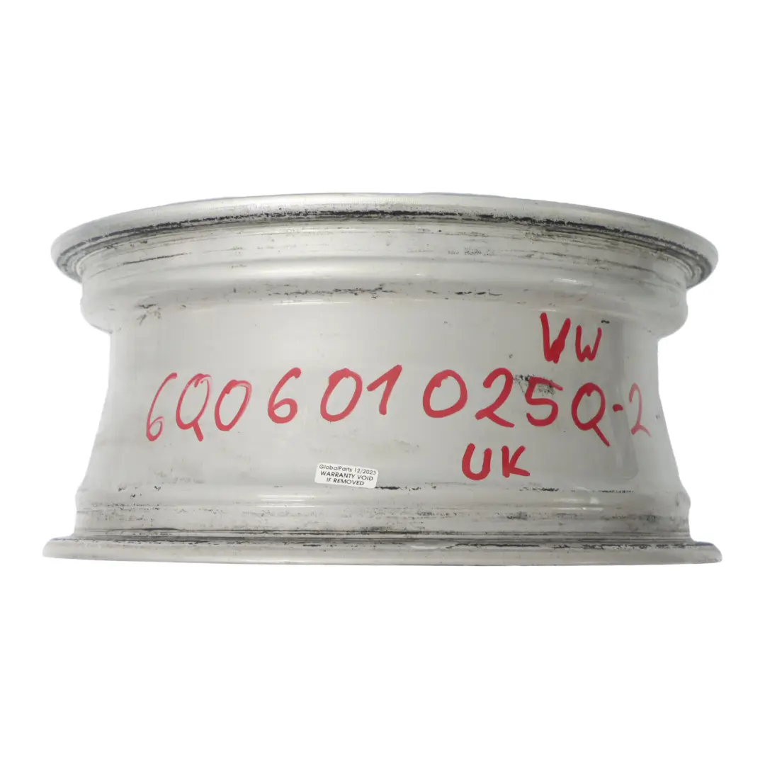 VW Volkswagen Polo 4 9N Argento Cerchio in lega 14" ET:43 6J - SKU 6Q0601025Q - Numero di parte 6Q0601025Q