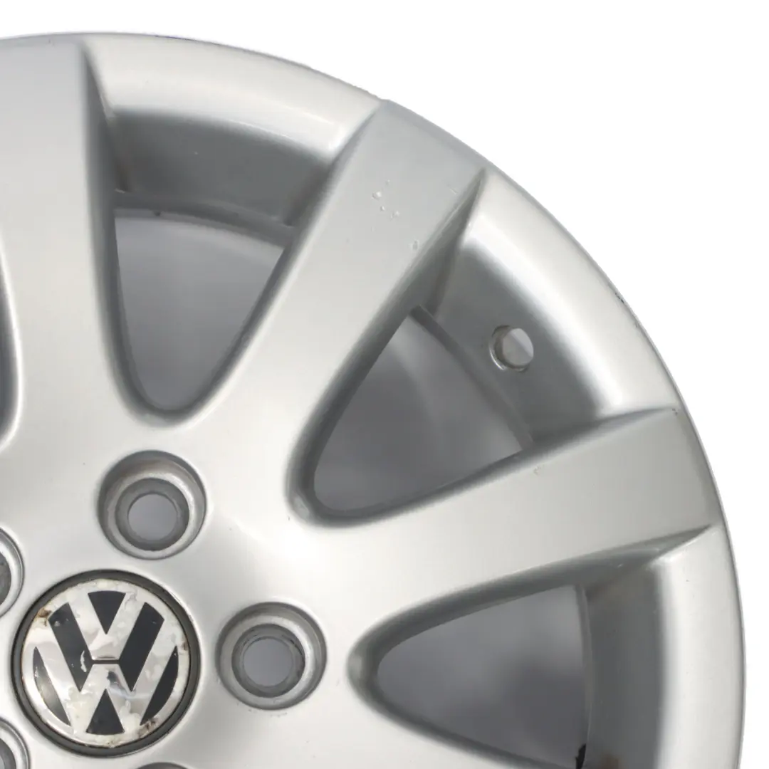 VW Volkswagen Polo 4 9N Jante argentée en alliage 14" ET:43 6J - SKU 6Q0601025Q - Numéro de pièce 6Q0601025Q