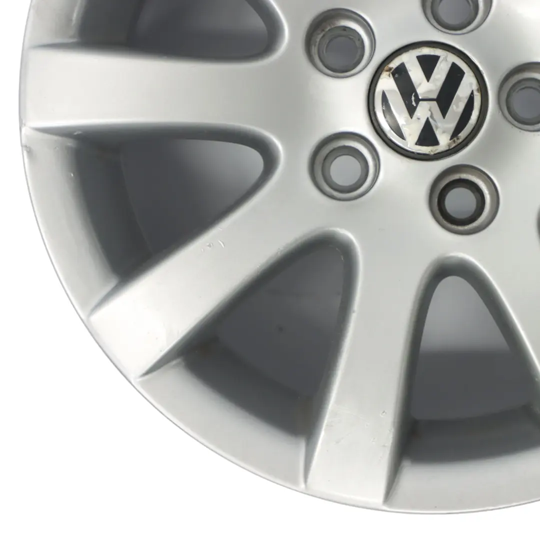 VW Volkswagen Polo 4 9N Jante argentée en alliage 14" ET:43 6J - SKU 6Q0601025Q - Numéro de pièce 6Q0601025Q
