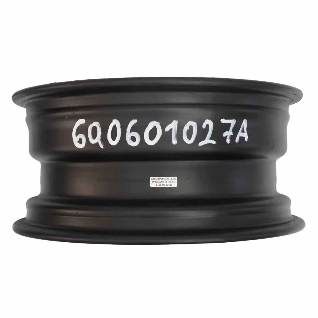 Audi Volkswagen Skoda Black Steel Wheel Rim 14" ET:43 6J - SKU 6Q0601027A - Part number 6Q0601027A