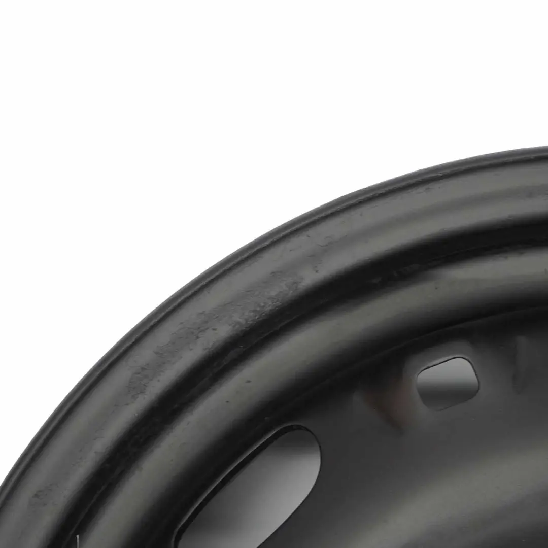 Llanta de acero negra Audi Volkswagen Skoda 14" ET:43 6J para con número de pieza 6Q0601027A Llanta de acero negra Audi Volkswagen Skoda 14" ET:43 6J - SKU 6Q0601027A - Número de pieza 6Q0601027A