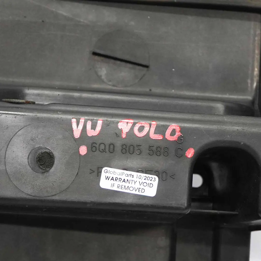 Volkswagen VW Polo 9N Pannello di sbalzo Radiatore anteriore - SKU 6Q0805588C - Numero di parte 6Q0 805 588 C