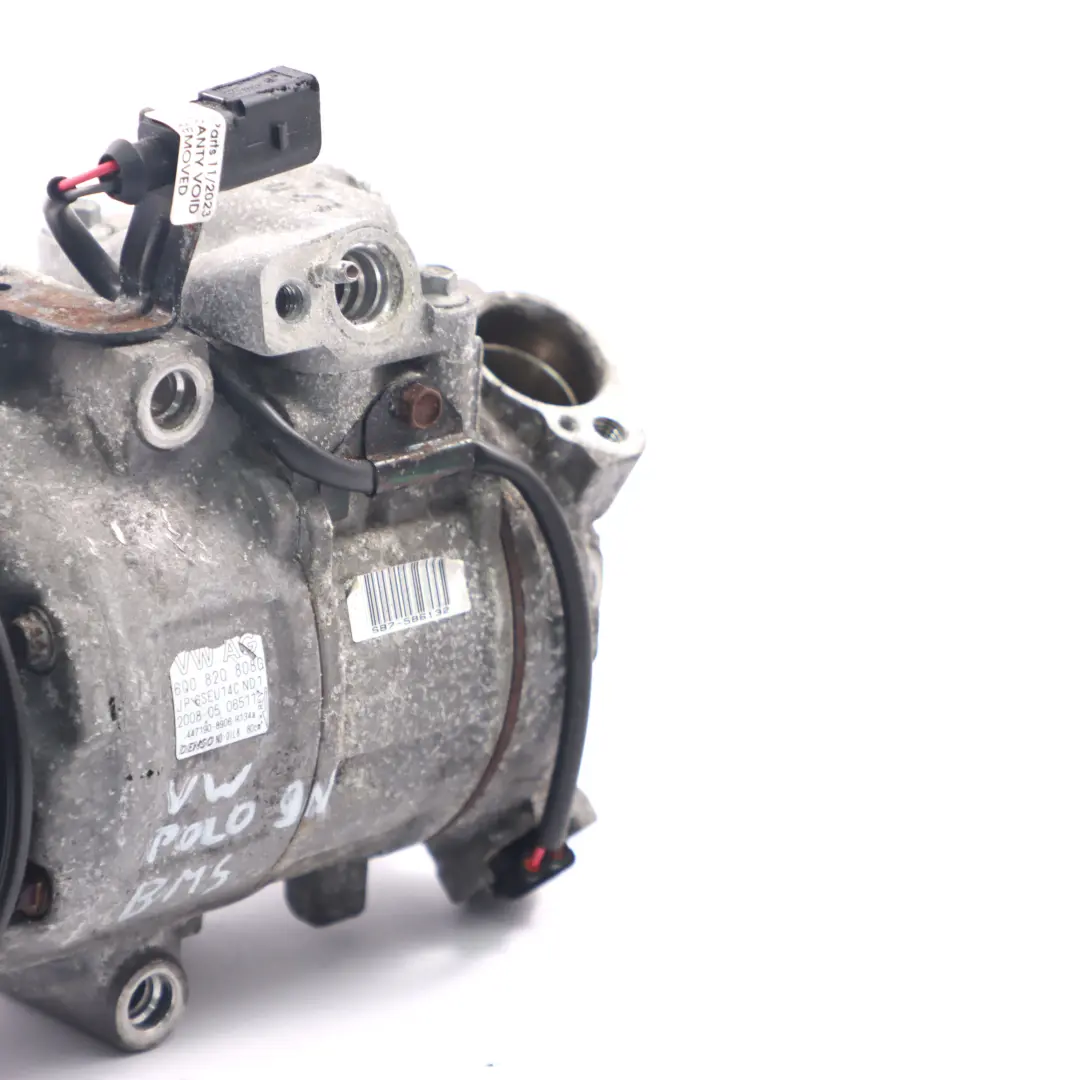 VW Polo 9N Mk4 Klima Anlage Kompressor A/C Pumpe 1.4 TDI BMS - SKU 6Q0820808G - Teilenummer 6Q0820808G