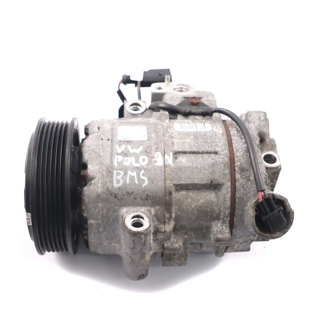 Mk4 Klima Anlage Kompressor A/C Pumpe 1.4 TDI BMS für VW Polo 9N mit Teilenummer 6Q0820808G VW Polo 9N Mk4 Klima Anlage Kompressor A/C Pumpe 1.4 TDI BMS - SKU 6Q0820808G - Teilenummer 6Q0820808G