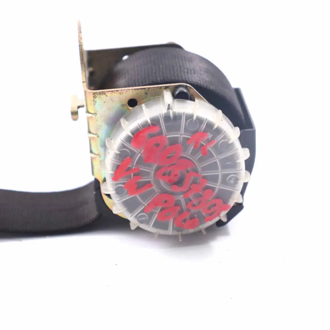 Volkswagen VW Polo 9N Seat Belt Rear Left N/S Seatbelt Black - SKU 6Q0857805 - Part number 6Q0857805