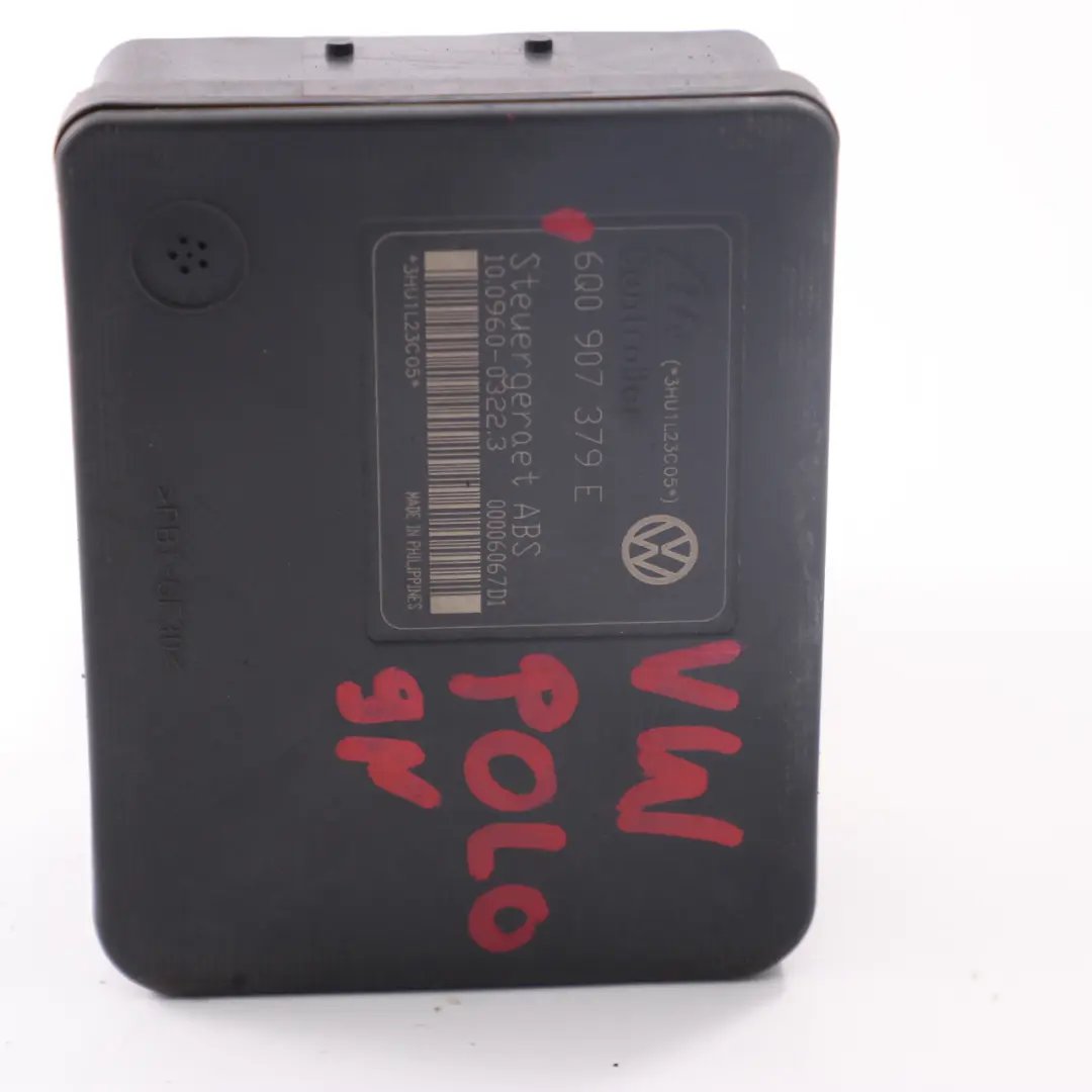 Bremspumpe ABS Modul Hydrauliksteuergerät für VW Volkswagen Polo 9N mit Teilenummer 6Q0907379E VW Volkswagen Polo 9N Bremspumpe ABS Modul Hydrauliksteuergerät - SKU 6Q0907379E - Teilenummer 6Q0907379E