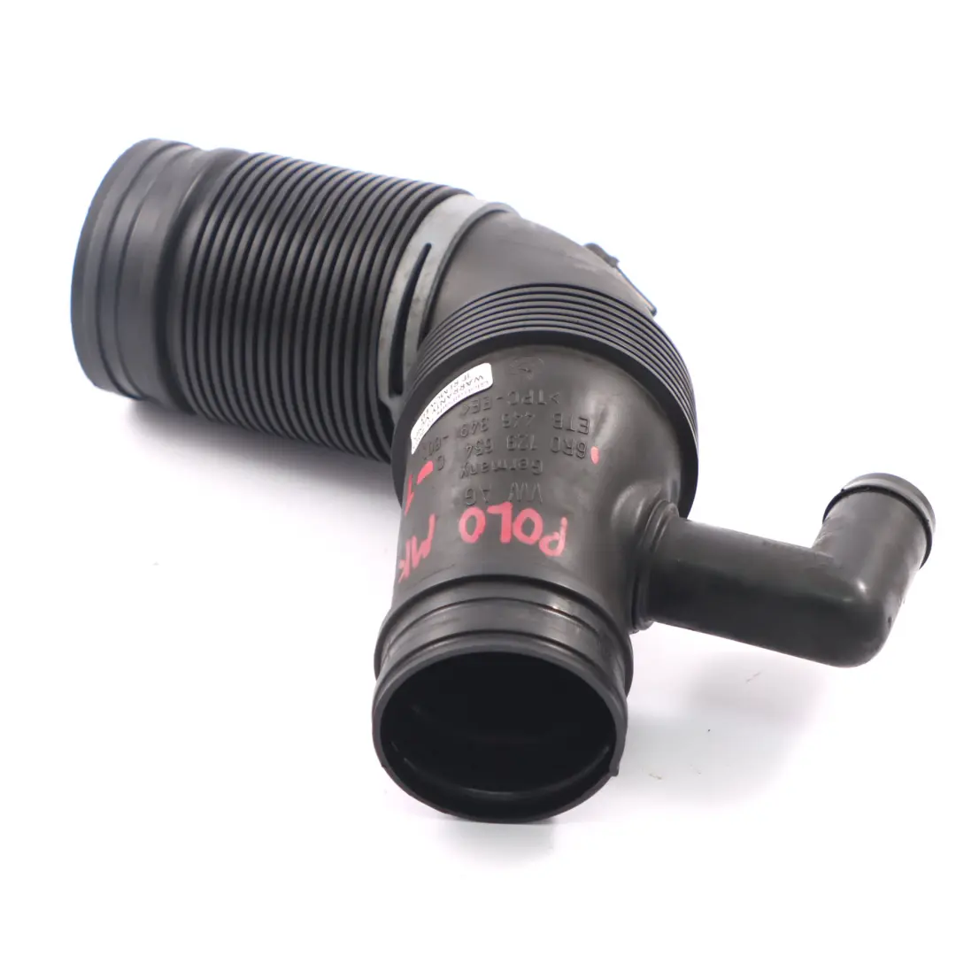 Przewód Wąż Rura Powietrza do Volkswagen VW Polo 5 1.2 TDI o numerze 6R0129654C Volkswagen VW Polo 5 1.2 TDI Przewód Wąż Rura Powietrza - SKU 6R0129654C-1 - Numer Części 6R0129654C