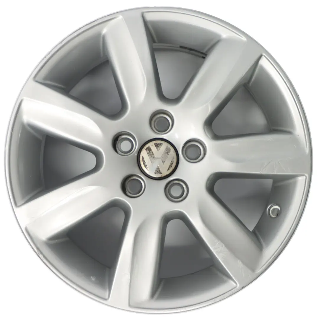 VW Volkswagen Polo 6R Mk5 Argento Cerchio in lega 15" ET:40 6J - SKU 6R0601025L-1 - Numero di parte 6R0601025L