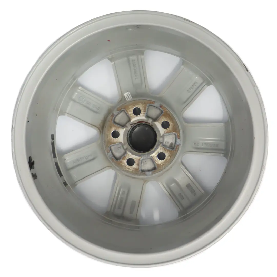 VW Volkswagen Polo 6R Mk5 Argento Cerchio in lega 15" ET:40 6J - SKU 6R0601025L-1 - Numero di parte 6R0601025L