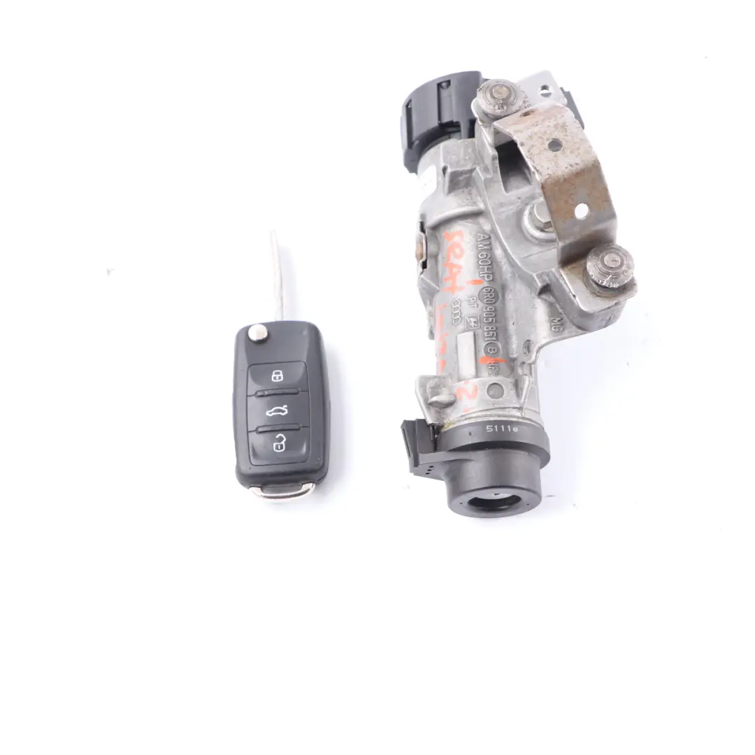 6J Ignition Switch Lock Barrel Control Module Key to Seat Ibiza with Part number 6R0905851 Seat Ibiza 6J Ignition Switch Lock Barrel Control Module Key - SKU 6R0905851 - Part number 6R0905851