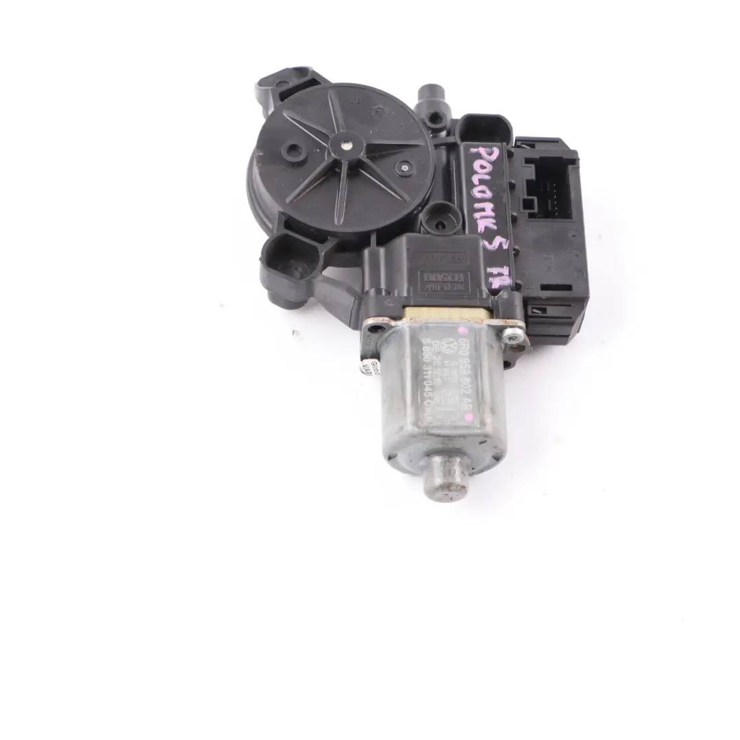 Motore Alzacristalli Porta Anteriore Destra per Volkswagen Polo 6R 5 con numero di parte 6R0959802AB Volkswagen Polo 6R 5 Motore Alzacristalli Porta Anteriore Destra - SKU 6R0959802AB - Numero di parte 6R0959802AB