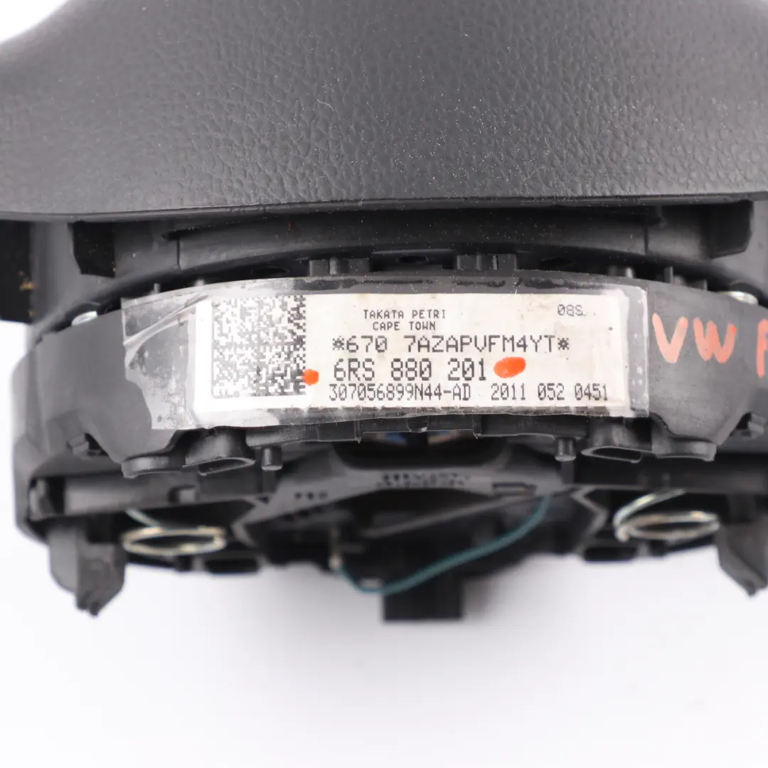 Steering Wheel Air Bag Driver Module Airbag to VW Volkswagen Polo 6R 5 with Part number 6RS880201 VW Volkswagen Polo 6R 5 Steering Wheel Air Bag Driver Module Airbag - SKU 6RS880201 - Part number 6RS880201