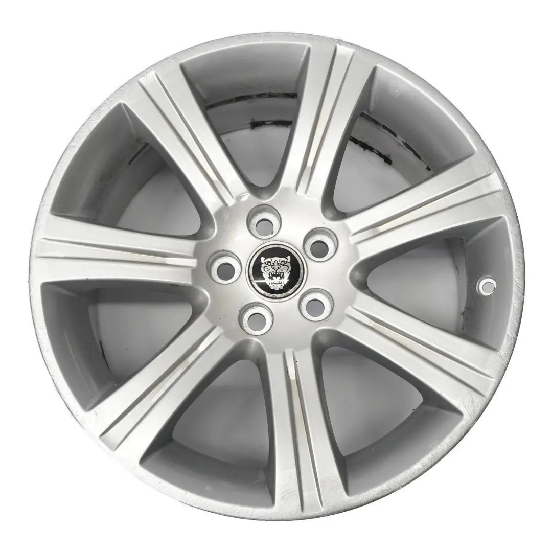  Jaguar XF X250 Srebrna Felga Aluminiowa 18" 8.5J ET:49 - SKU 6W831007AB-1 - Numer Części 6W831007AB