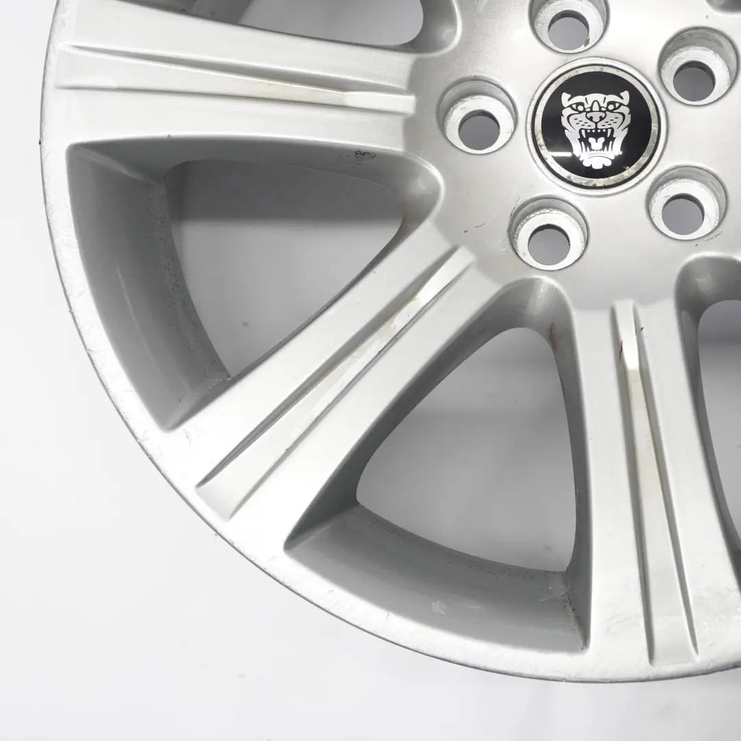  Jaguar XF X250 Silver Alloy Wheel Rim 18" 8.5J ET:49 - SKU 6W831007AB-1 - Part number 6W831007AB