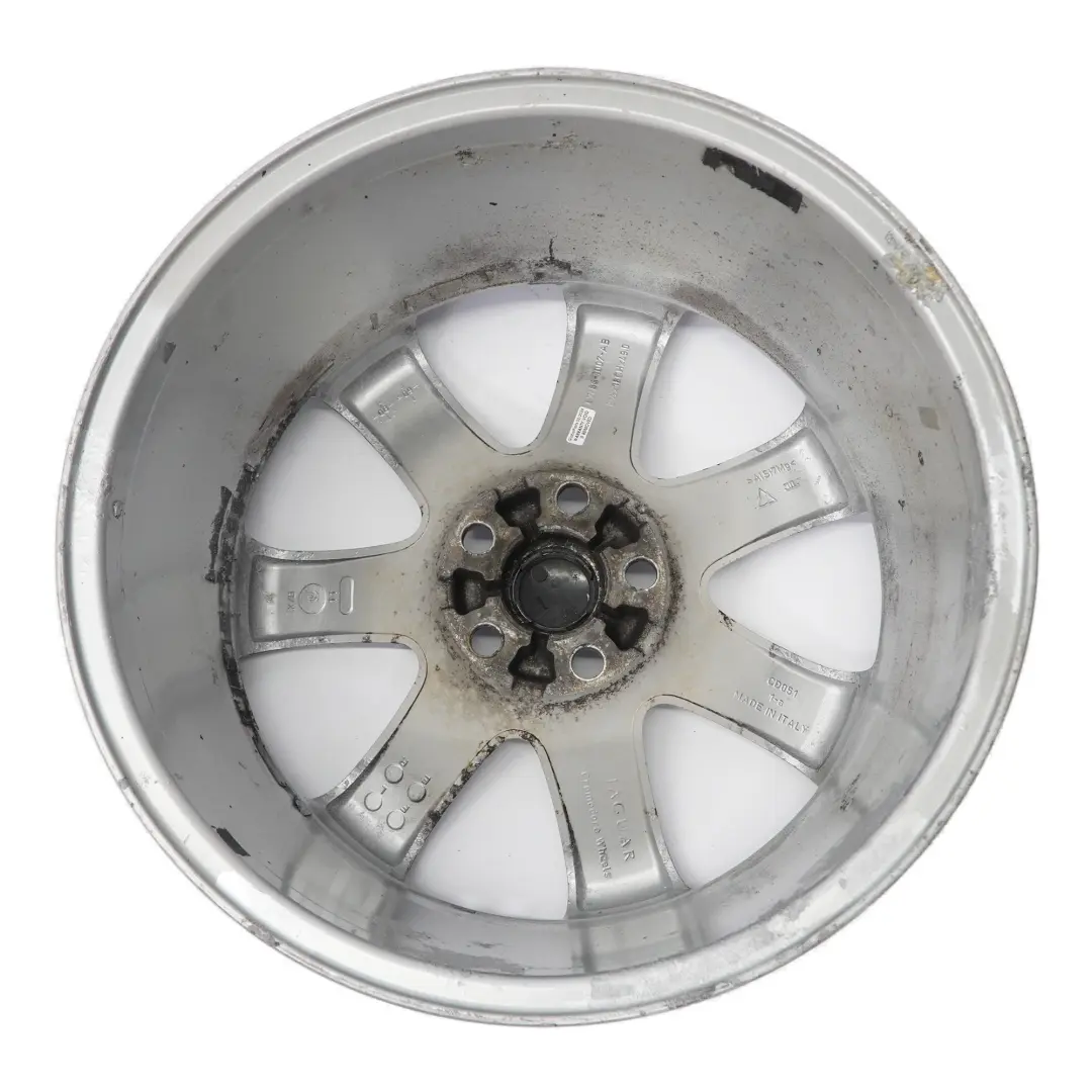 Jaguar XF X250 Silver Alloy Wheel Rim 18" 8.5J ET:49 - SKU 6W831007AB-2 - Part number 6W831007AB