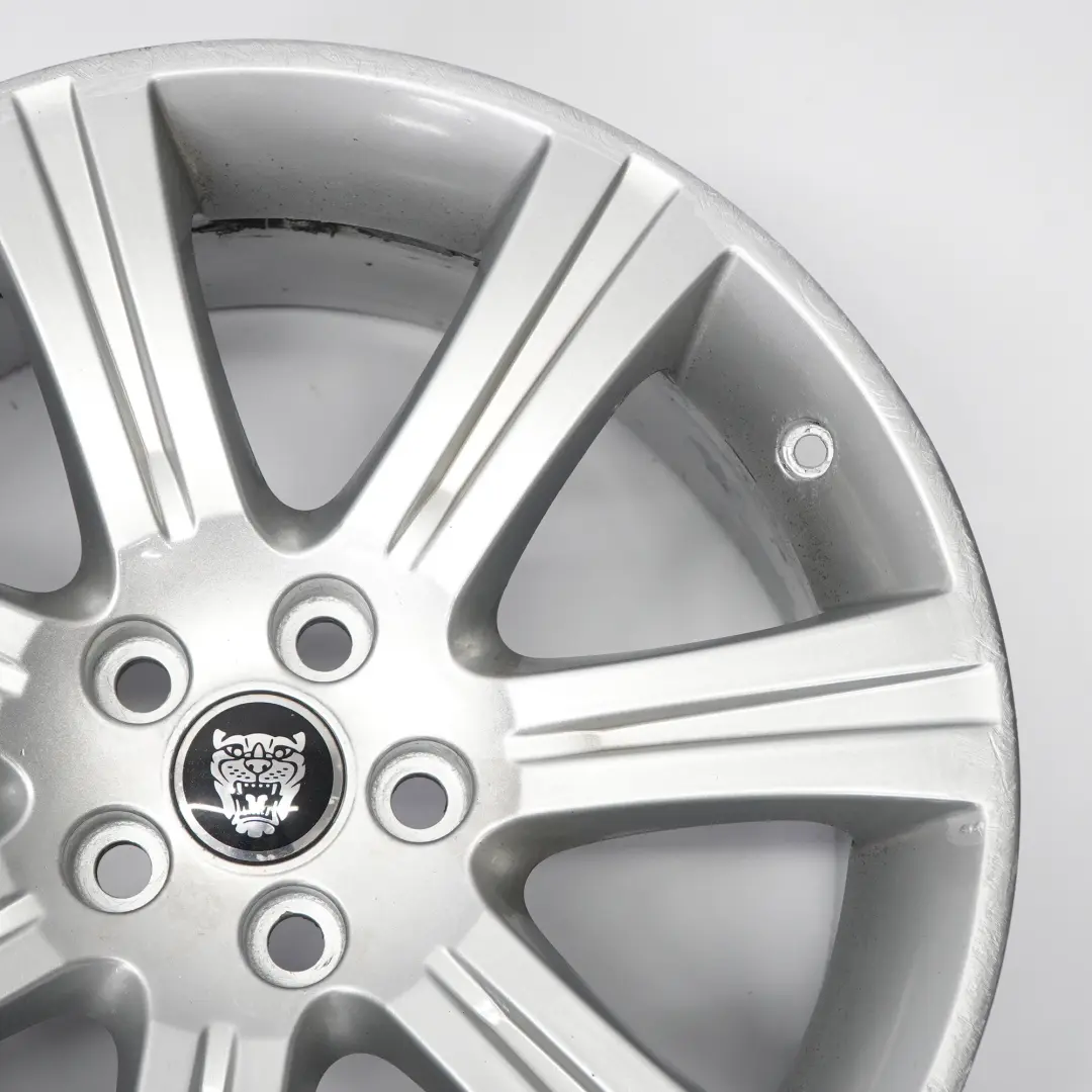 Jaguar XF X250 Srebrna Felga Aluminiowa 18" 8.5J ET:49 - SKU 6W831007AB-2 - Numer Części 6W831007AB