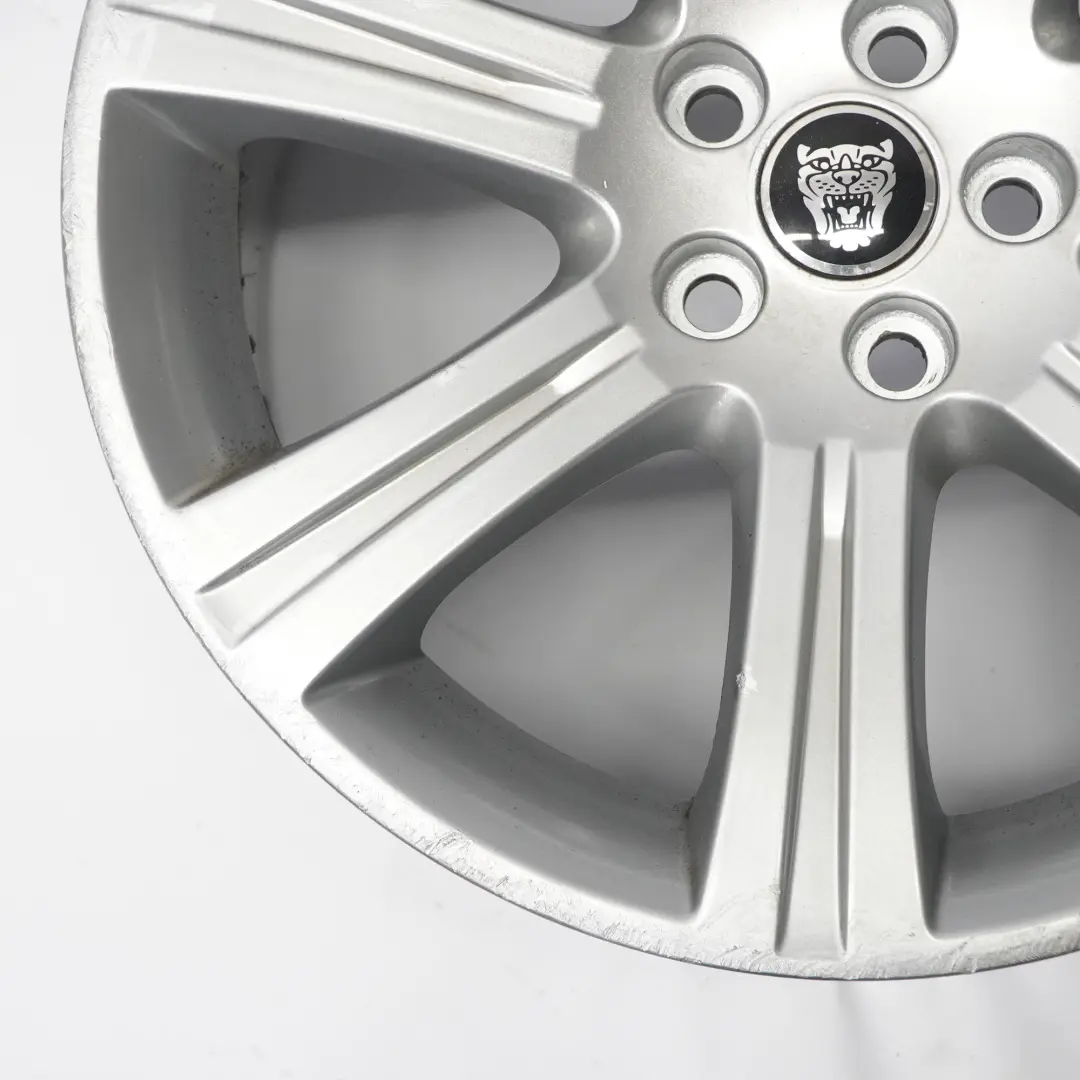  Jaguar XF X250 Silver Alloy Wheel Rim 18" 8.5J ET:49 - SKU 6W831007AB-2 - Part number 6W831007AB