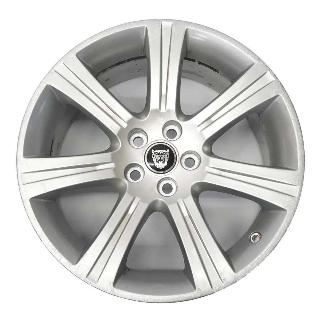  Jaguar XF X250 Silver Alloy Wheel Rim 18" 8.5J ET:49 - SKU 6W831007AB-3 - Part number 6W831007AB