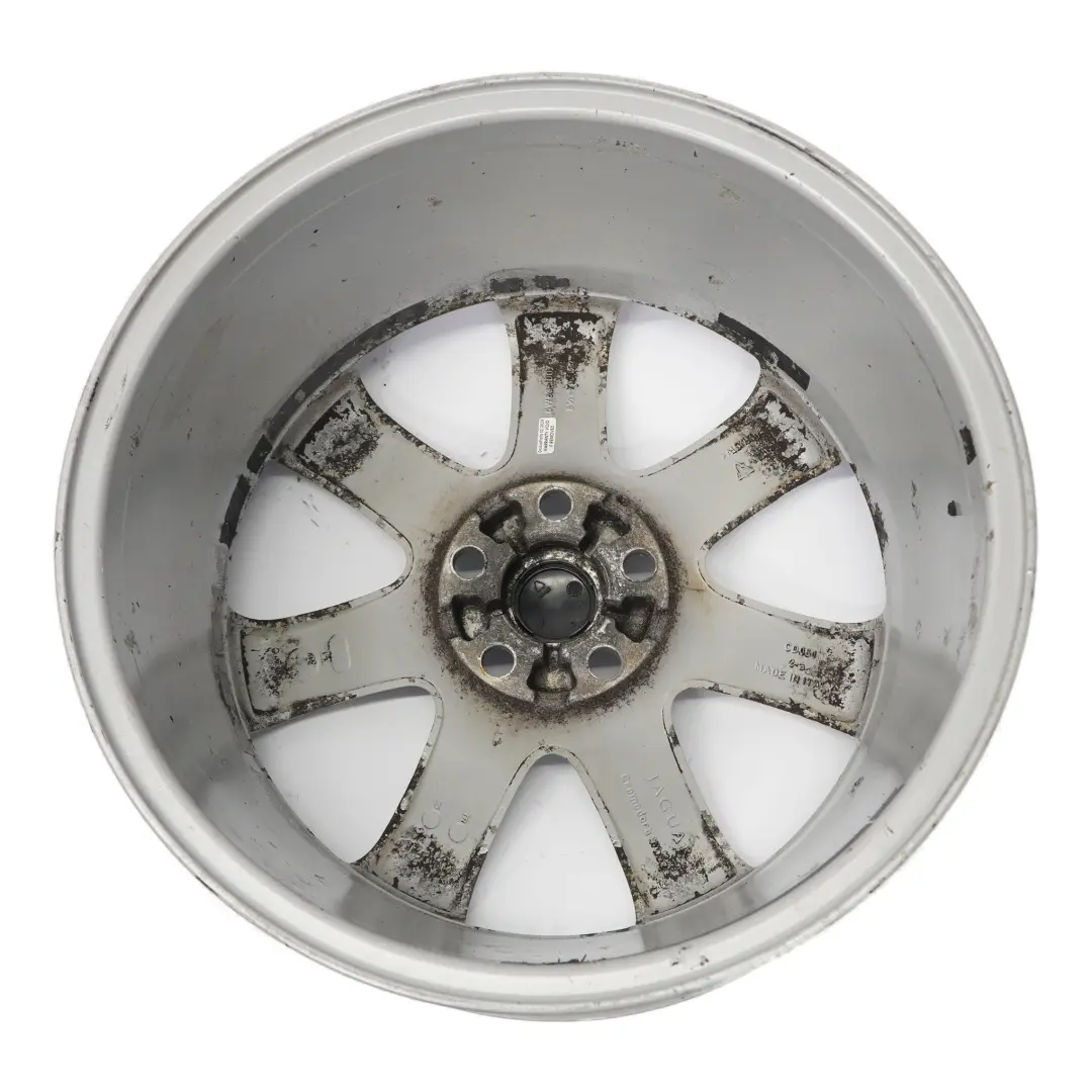  Jaguar XF X250 Silver Alloy Wheel Rim 18" 8.5J ET:49 - SKU 6W831007AB-3 - Part number 6W831007AB
