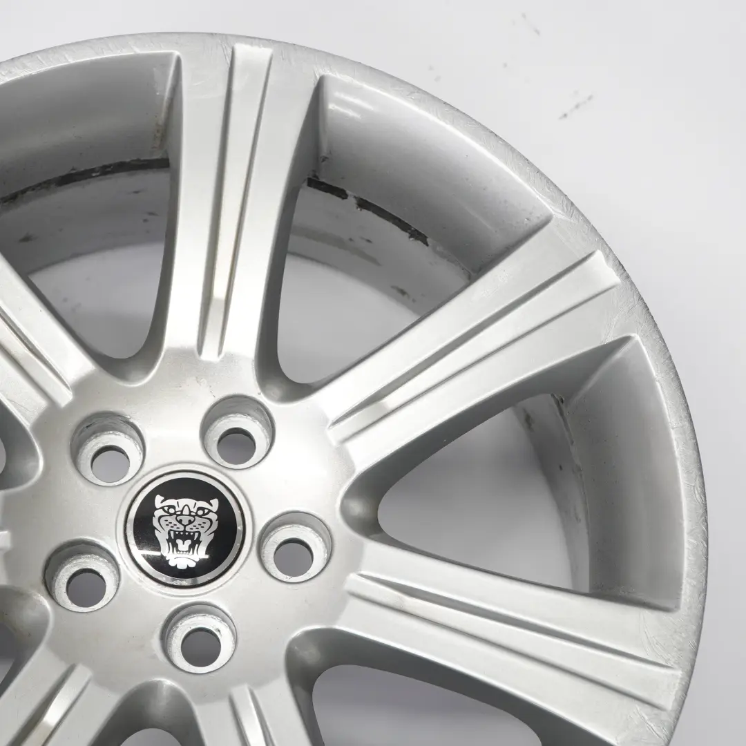  Jaguar XF X250 Silver Alloy Wheel Rim 18" 8.5J ET:49 - SKU 6W831007AB-3 - Part number 6W831007AB