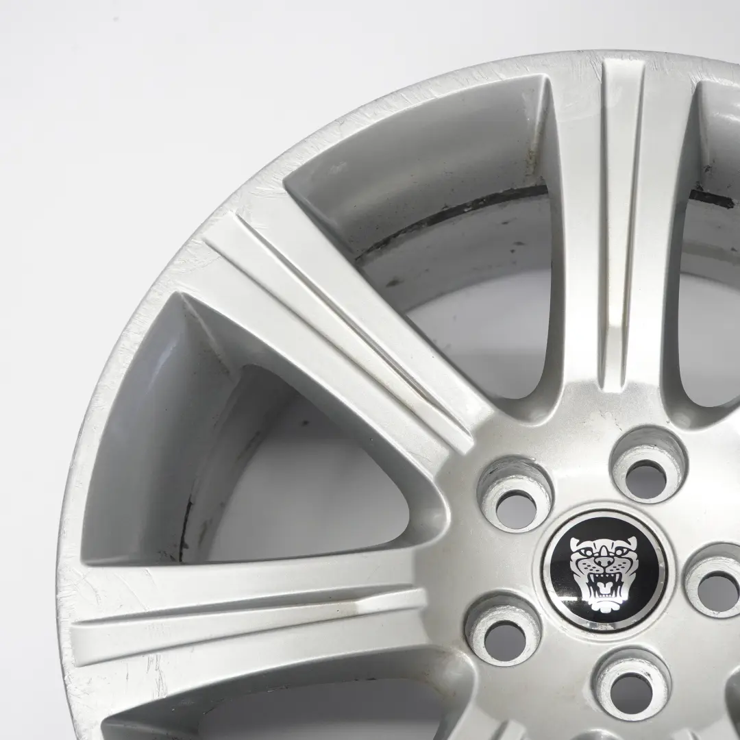 Jaguar XF X250 Silver Alloy Wheel Rim 18" 8.5J ET:49 - SKU 6W831007AB-3 - Part number 6W831007AB
