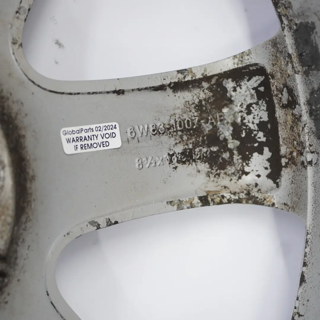 Jaguar XF X250 Silver Alloy Wheel Rim 18" 8.5J ET:49 to with Part number 6W831007AB Jaguar XF X250 Silver Alloy Wheel Rim 18" 8.5J ET:49 - SKU 6W831007AB-3 - Part number 6W831007AB