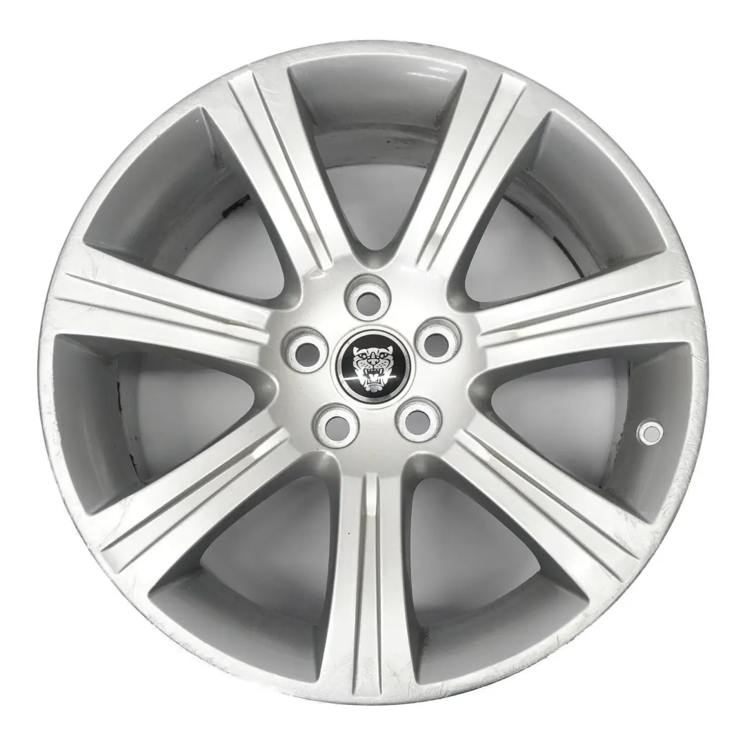  Jaguar XF X250 Silver Alloy Wheel Rim 18" 8.5J ET:49 - SKU 6W831007AB-4 - Part number 6W831007AB