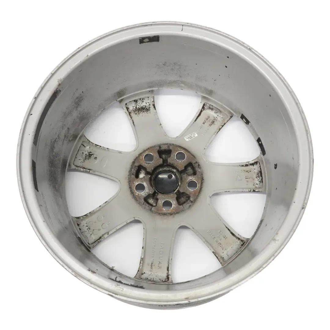  Jaguar XF X250 Silver Alloy Wheel Rim 18" 8.5J ET:49 - SKU 6W831007AB-4 - Part number 6W831007AB
