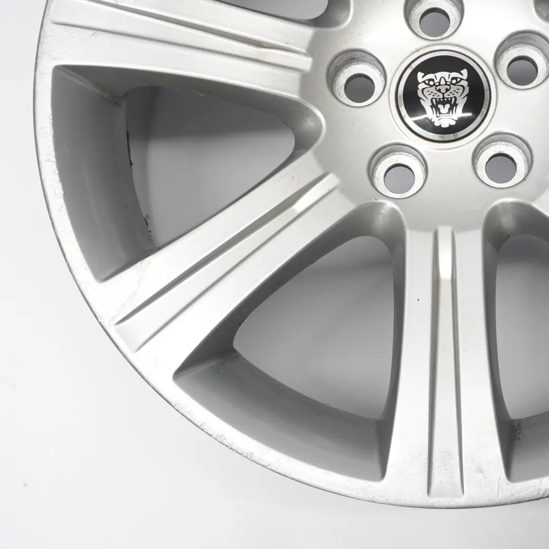 Jaguar XF X250 Silver Alloy Wheel Rim 18" 8.5J ET:49 to with Part number 6W831007AB Jaguar XF X250 Silver Alloy Wheel Rim 18" 8.5J ET:49 - SKU 6W831007AB-4 - Part number 6W831007AB