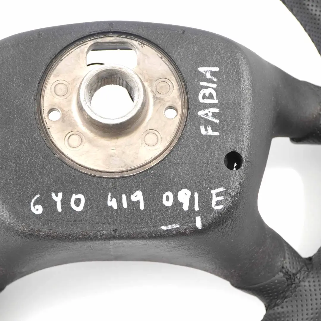 Skoda Fabia I 6Y NUOVO volante in pelle nera - SKU 6Y0419091E-1 - Numero di parte 6Y0419091E