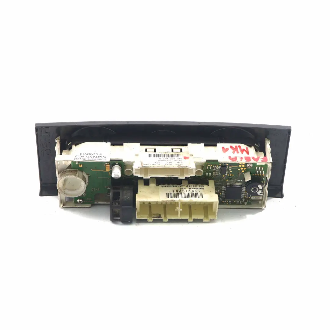 Skoda Fabia MK1 Air Conditioning Panel Climate Control Module Switch - SKU 6Y0820045B - Part number 6Y0820045B