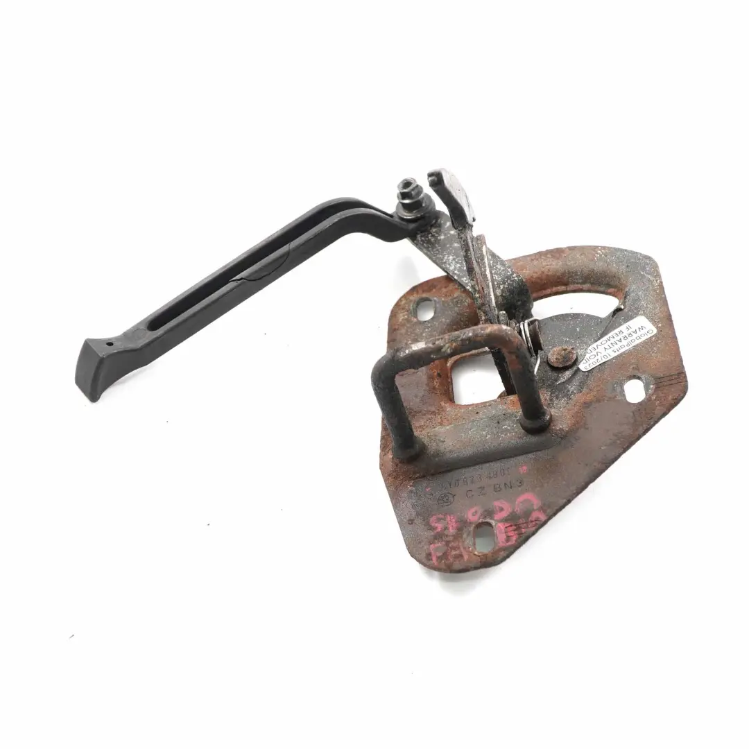 Skoda Fabia 1 Hood Bonnet Catch Release Lock Hook Mechanism - SKU 6Y0823480C - Part number 6Y0823480C