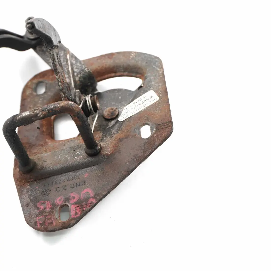 Hood Bonnet Catch Release Lock Hook Mechanism to Skoda Fabia 1 with Part number 6Y0823480C Skoda Fabia 1 Hood Bonnet Catch Release Lock Hook Mechanism - SKU 6Y0823480C - Part number 6Y0823480C