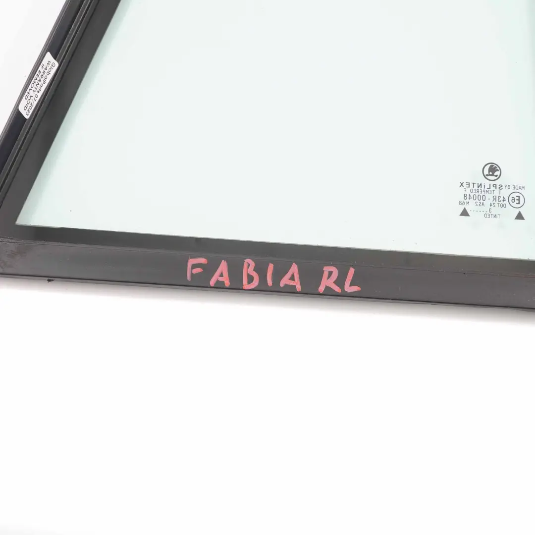 MK1 Combi Window Glass Rear Door Left N/S Quarter AS2 to Skoda Fabia with Part number 6Y9845209C Skoda Fabia MK1 Combi Window Glass Rear Door Left N/S Quarter AS2 - SKU 6Y9845209C - Part number 6Y9845209C