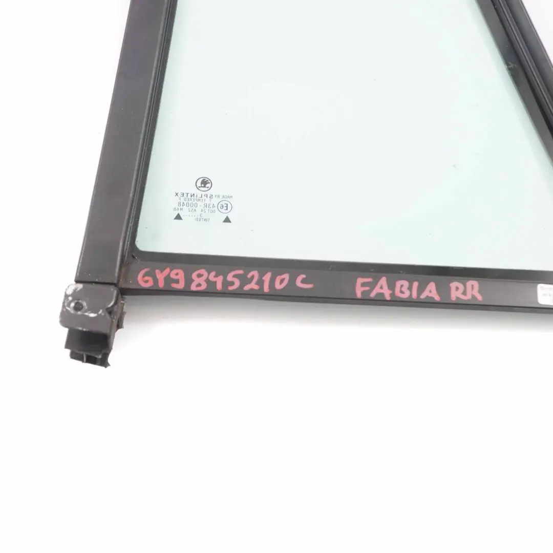 Skoda Fabia MK1 Combi Window Glass Rear Door Right O/S Quarter AS2 - SKU 6Y9845210C - Part number 6Y9845210C