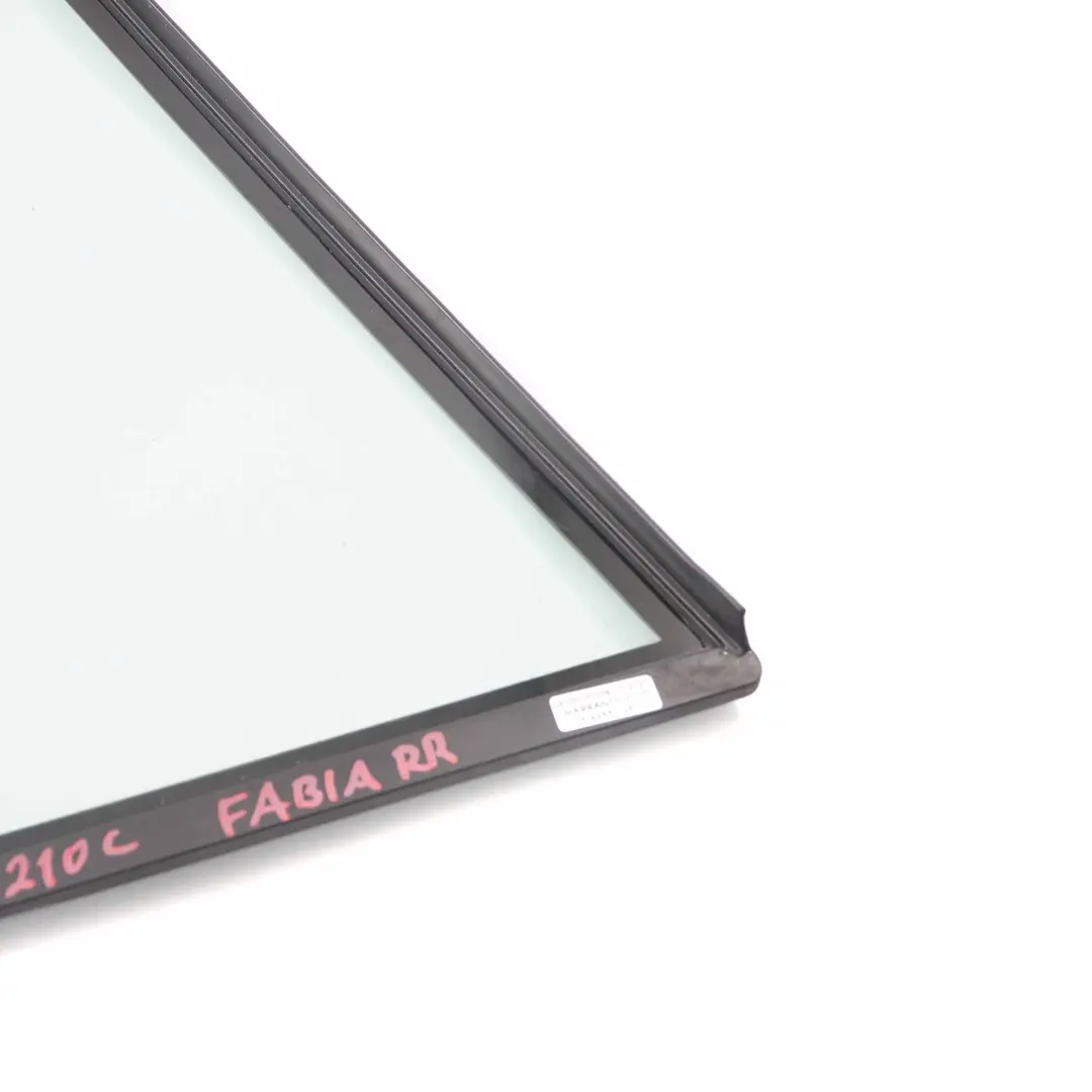 MK1 Kombi Fenster Glas hintere Tür rechts Quartal AS2 für Skoda Fabia mit Teilenummer 6Y9845210C Skoda Fabia MK1 Kombi Fenster Glas hintere Tür rechts Quartal AS2 - SKU 6Y9845210C - Teilenummer 6Y9845210C