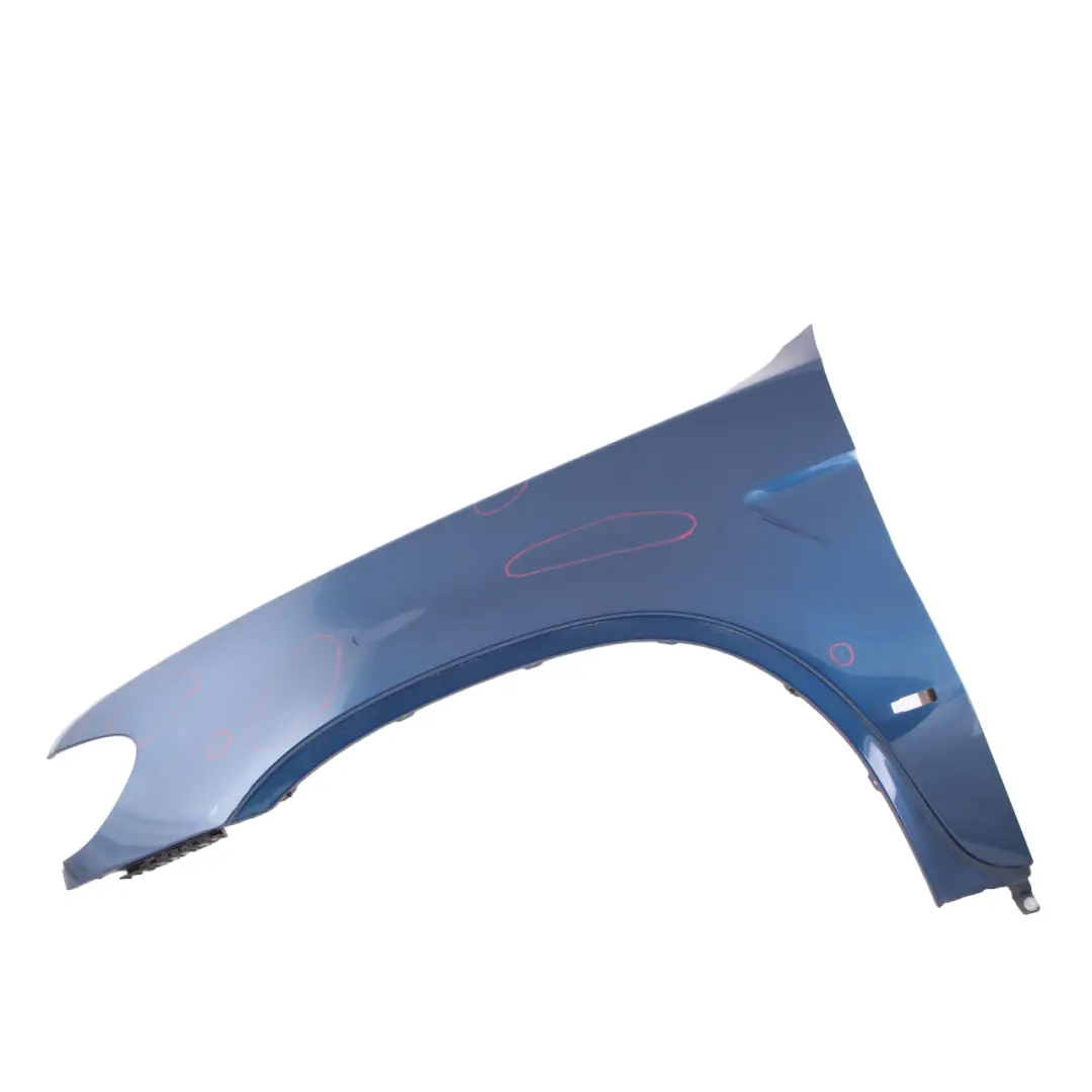 Side Panel Wing Fender Front Left N/S Topasblau Topaz Blue - 354 to BMW X5 E53 with Part number 7000385 BMW X5 E53 Side Panel Wing Fender Front Left N/S Topasblau Topaz Blue - 354 - SKU 7000385-TPB4 - Part number 7000385