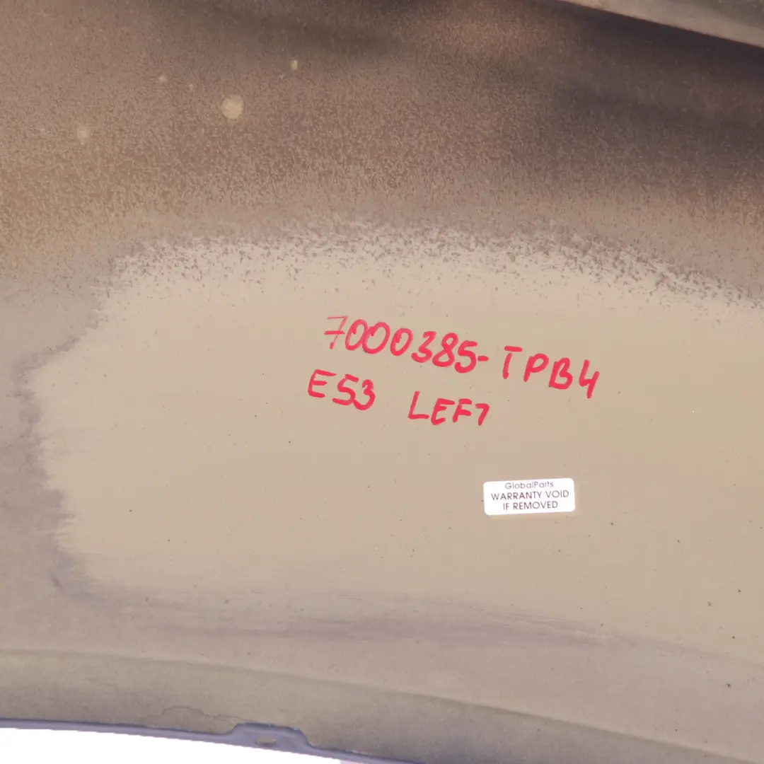 Side Panel Wing Fender Front Left N/S Topasblau Topaz Blue - 354 to BMW X5 E53 with Part number 7000385 BMW X5 E53 Side Panel Wing Fender Front Left N/S Topasblau Topaz Blue - 354 - SKU 7000385-TPB4 - Part number 7000385