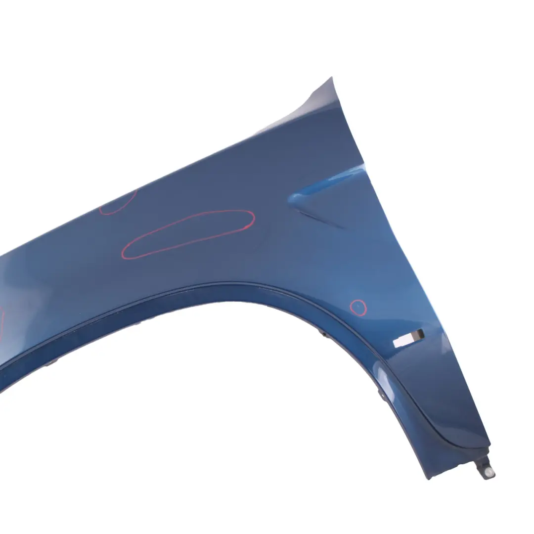 Side Panel Wing Fender Front Left N/S Topasblau Topaz Blue - 354 to BMW X5 E53 with Part number 7000385 BMW X5 E53 Side Panel Wing Fender Front Left N/S Topasblau Topaz Blue - 354 - SKU 7000385-TPB4 - Part number 7000385