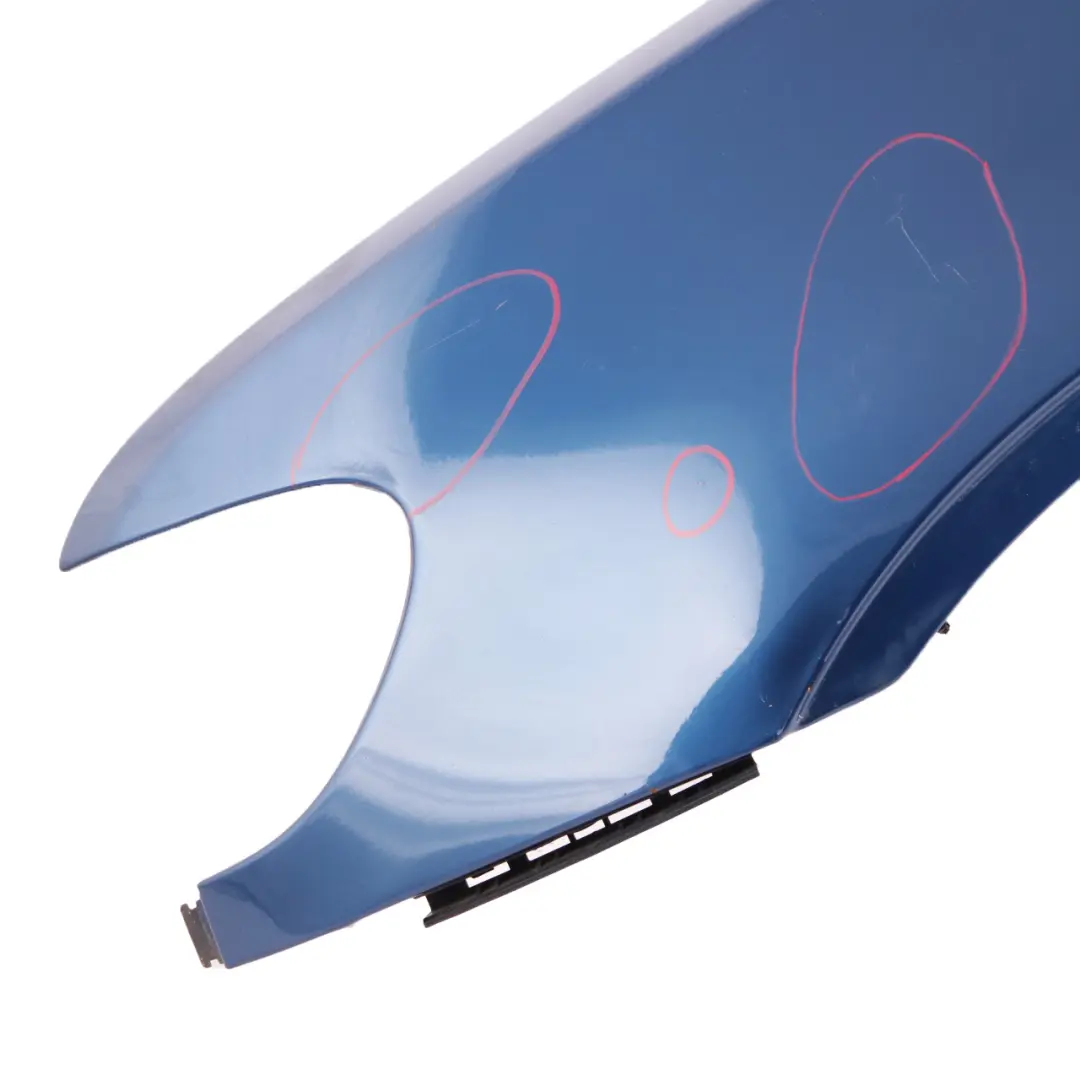 Side Panel Wing Fender Front Left N/S Topasblau Topaz Blue - 354 to BMW X5 E53 with Part number 7000385 BMW X5 E53 Side Panel Wing Fender Front Left N/S Topasblau Topaz Blue - 354 - SKU 7000385-TPB4 - Part number 7000385
