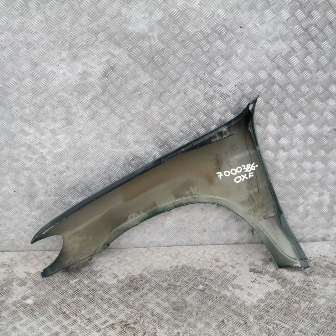 Side Panel Wing Fender Front Right O/S Oxford Green Metallic to BMW X5 SERIES E53 with Part number 7000386 BMW X5 SERIES E53 Side Panel Wing Fender Front Right O/S Oxford Green Metallic - SKU 7000386-OXF - Part number 7000386