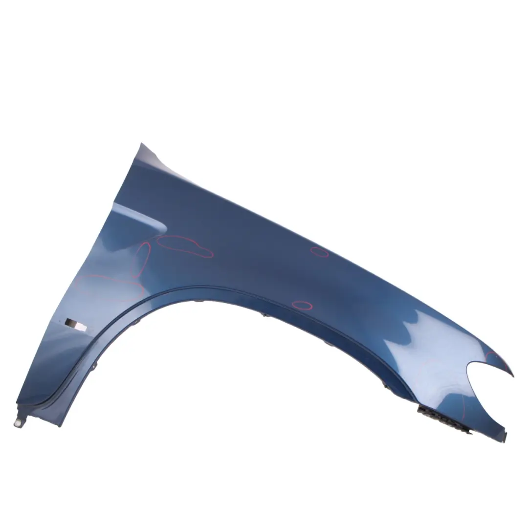 Side Panel Wing Fender Front Right O/S Topasblau Topaz Blue - 364 to BMW X5 E53 with Part number 7000386 BMW X5 E53 Side Panel Wing Fender Front Right O/S Topasblau Topaz Blue - 364 - SKU 7000386-TPB4 - Part number 7000386
