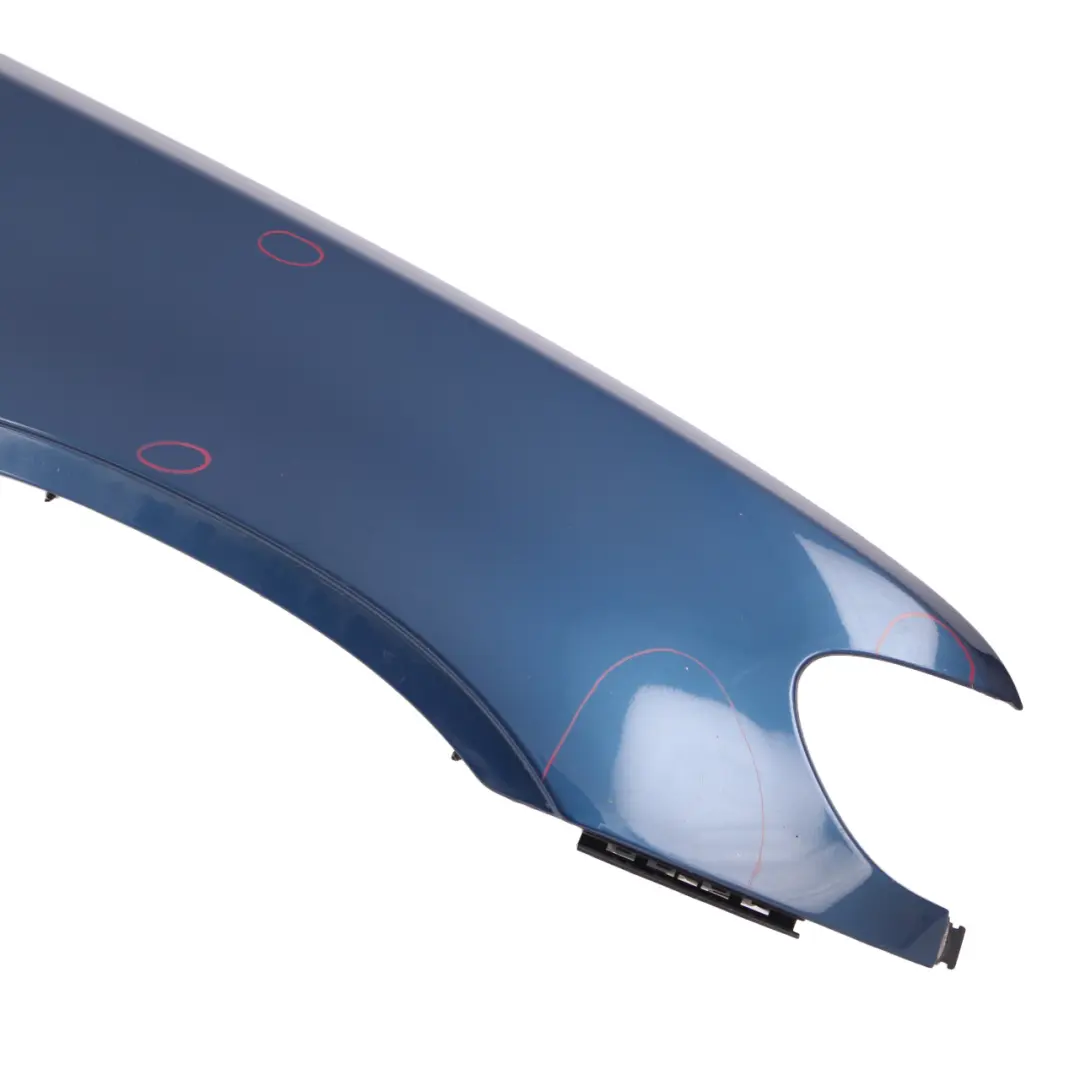 Side Panel Wing Fender Front Right O/S Topasblau Topaz Blue - 364 to BMW X5 E53 with Part number 7000386 BMW X5 E53 Side Panel Wing Fender Front Right O/S Topasblau Topaz Blue - 364 - SKU 7000386-TPB4 - Part number 7000386