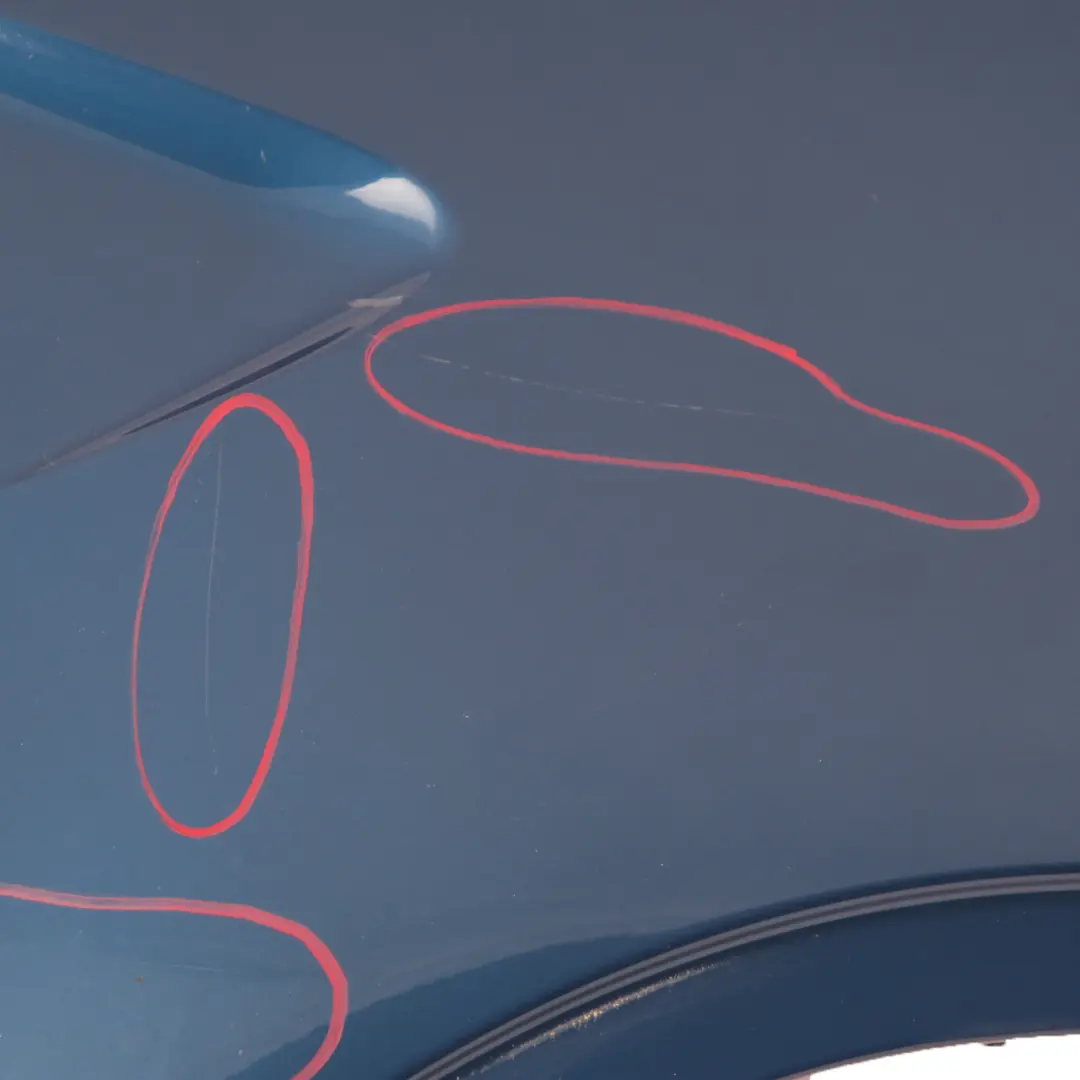 Side Panel Wing Fender Front Right O/S Topasblau Topaz Blue - 364 to BMW X5 E53 with Part number 7000386 BMW X5 E53 Side Panel Wing Fender Front Right O/S Topasblau Topaz Blue - 364 - SKU 7000386-TPB4 - Part number 7000386