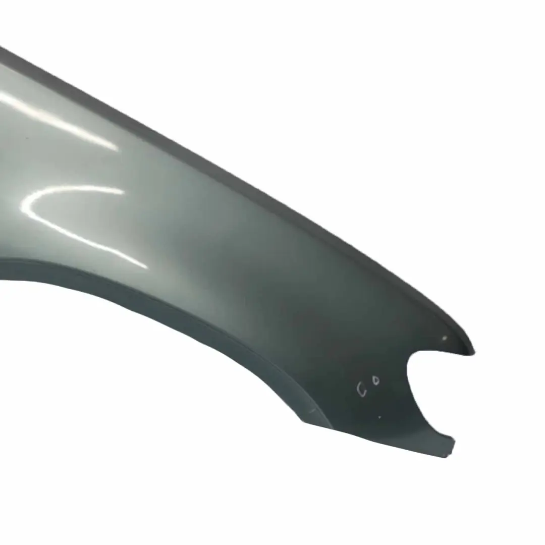 Panel Lateral Ala Delantero Derecho Turquesa Gris Verde - 442 para BMW X5 E53 con número de pieza 7000386 BMW X5 E53 Panel Lateral Ala Delantero Derecho Turquesa Gris Verde - 442 - SKU 7000386-TUG - Número de pieza 7000386