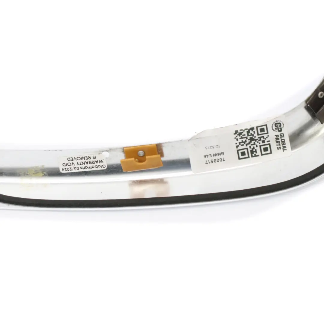 BMW E46 Zierleiste Dach Zierleiste Entwässerung links hinten Chrom - SKU 7000517 - Teilenummer 7000517