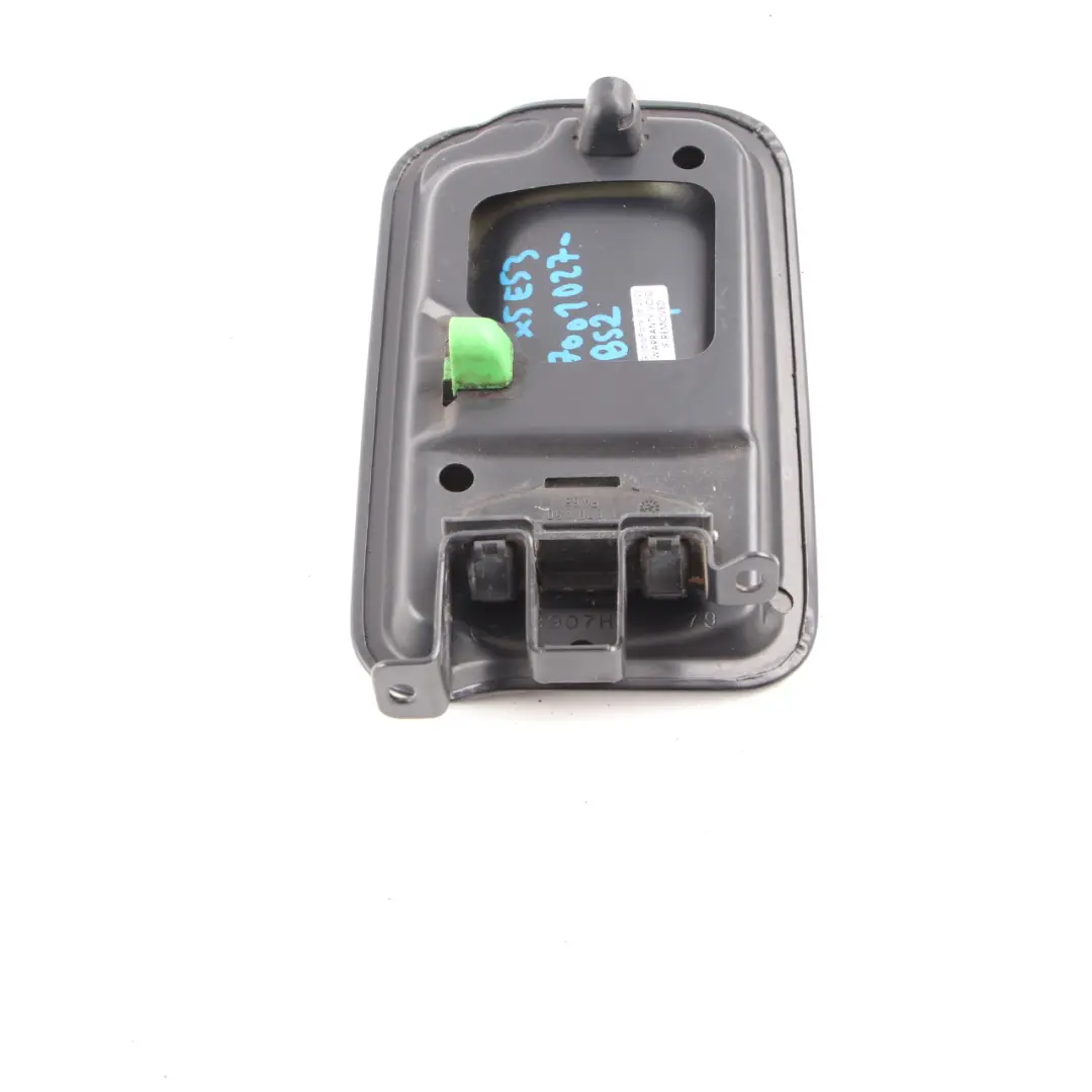 Fill In Flap Fuel Cover Trim Panel Black Sapphire Metallic to BMW X5 E53 with Part number 7001027 BMW X5 E53 Fill In Flap Fuel Cover Trim Panel Black Sapphire Metallic - SKU 7001027-BS2 - Part number 7001027