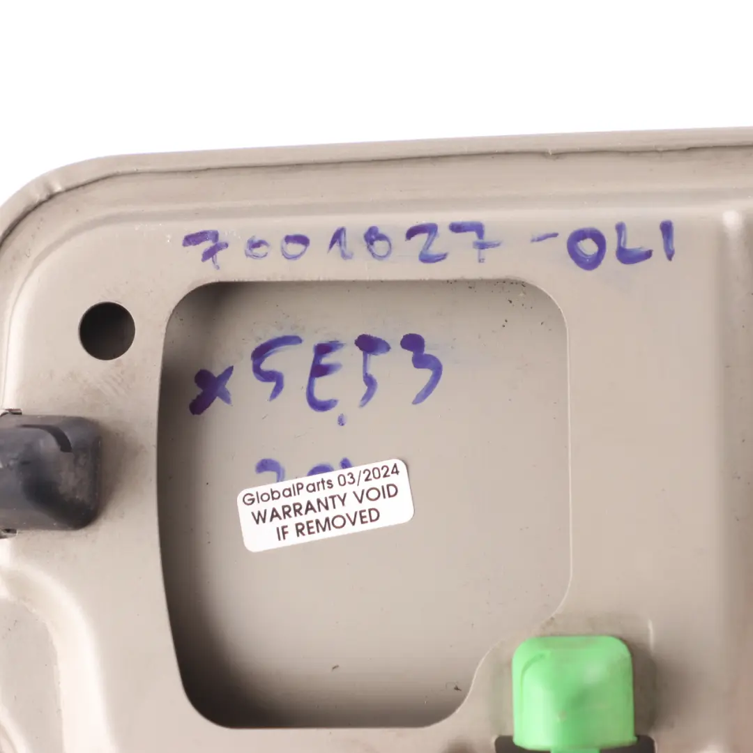 Trappe Carburant Vert Olivin Métallisé 349 pour BMW X5 E53 à propos du numéro de pièce 7001027 BMW X5 E53 Trappe Carburant Vert Olivin Métallisé 349 - SKU 7001027-OLI - Numéro de pièce 7001027