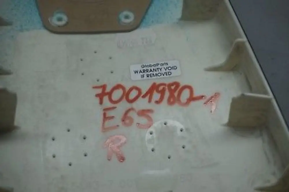 BMW E65 Cover Trim Panel B Pillar Top Centre Column Right O/S Beige - SKU 7001980-1 - Part number 7001980