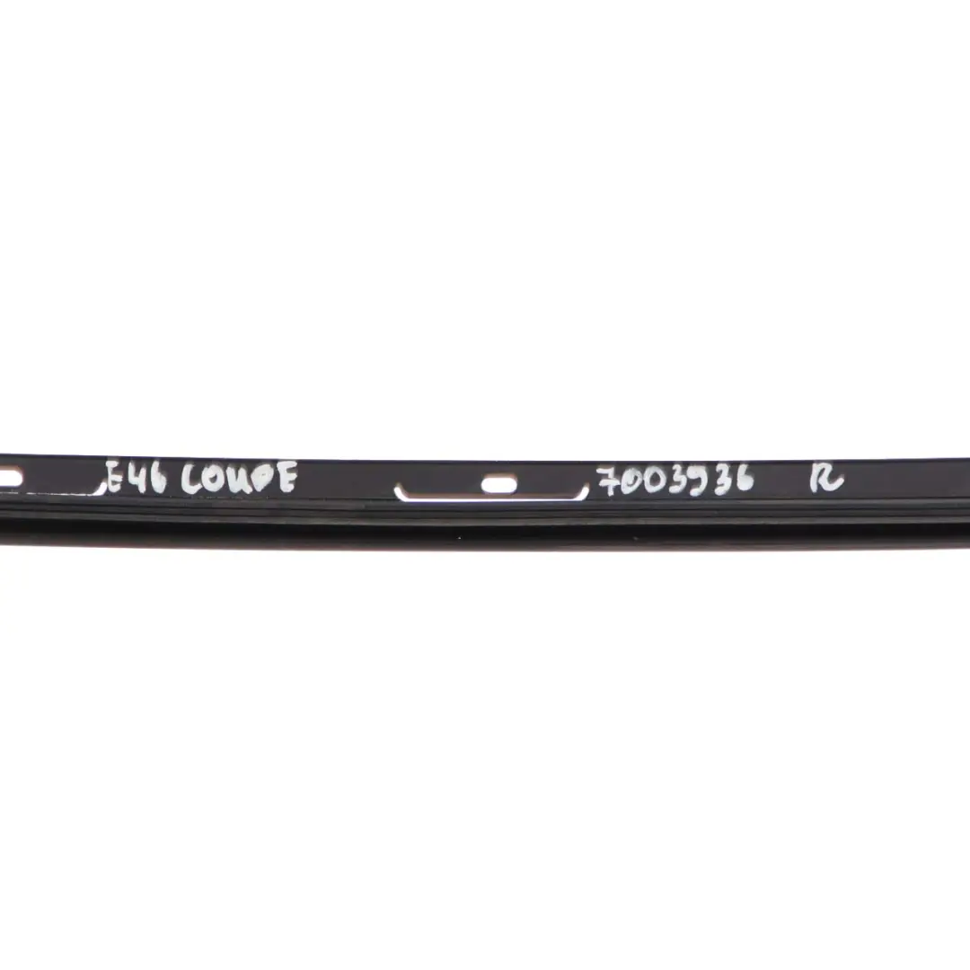 Roof Moulding Right O/S Trim Strip Cover Black to BMW E46 Coupe with Part number 7003936 BMW E46 Coupe Roof Moulding Right O/S Trim Strip Cover Black - SKU 7003936 - Part number 7003936